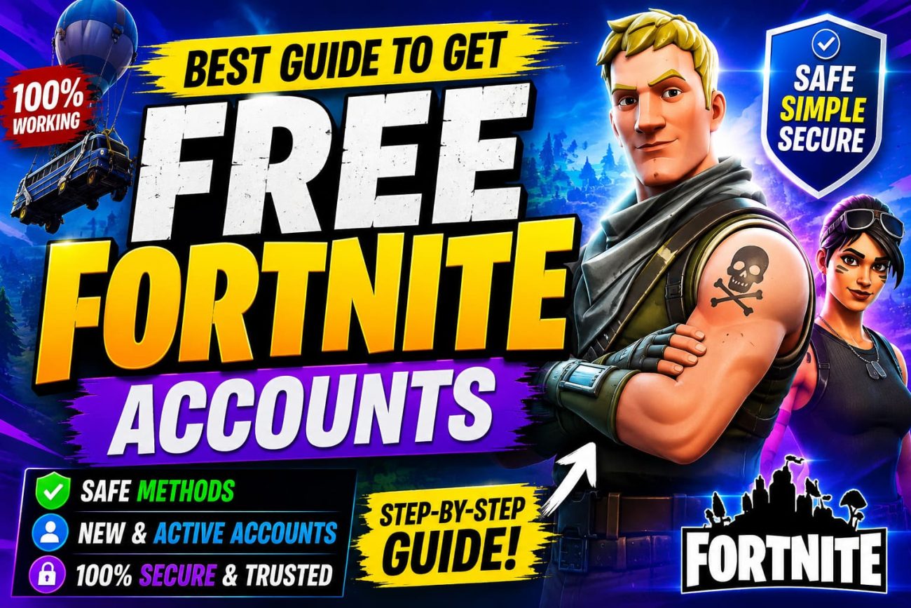 Best Guide to Get Free Fortnite Accounts: Safe, Simple, and Secure