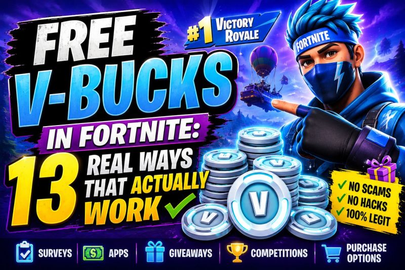 Free V-Bucks in Fortnite: 13 Real Ways That Actually Work